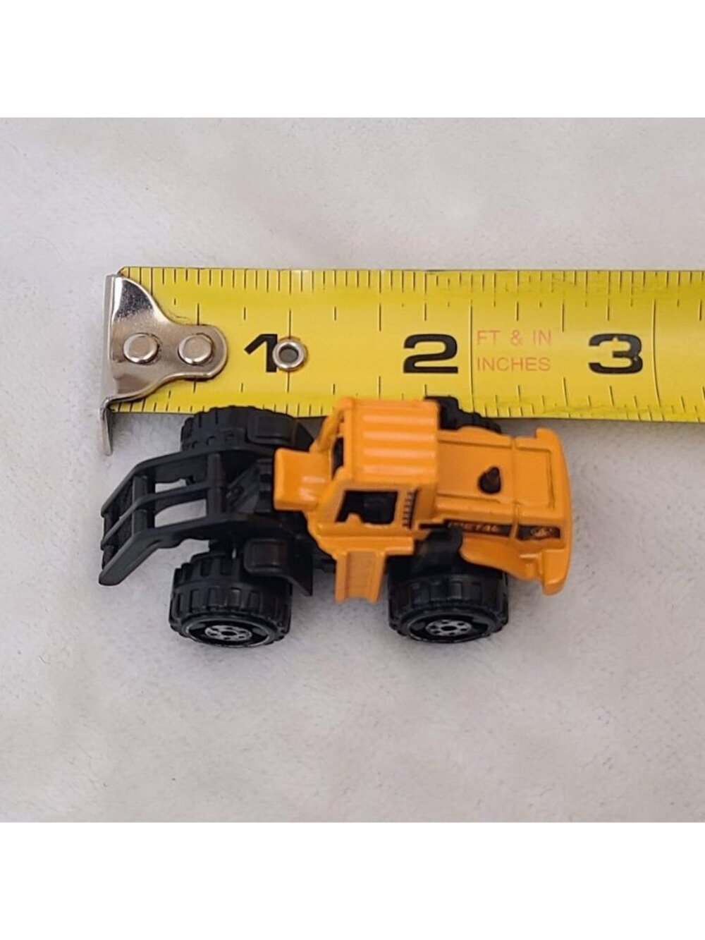Mini Wheel Loader Forklift Toy Truck Engineering Metal Diecast 1:87 Loose - Picture 8 of 8
